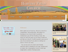 Tablet Screenshot of harvestfieldchurch.co.uk